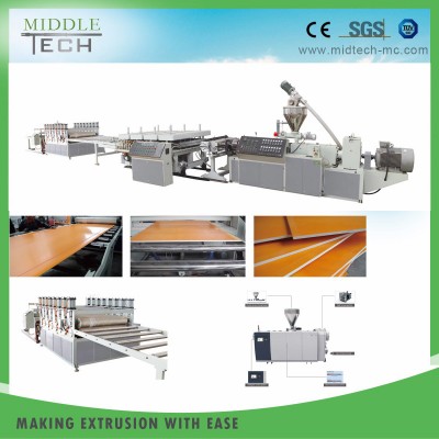 High Quality Plastic Extrusion Line for WPC/PVC Crust Skirting Foam Board